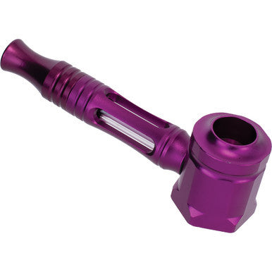 Purple Aluminium Glass Pipe