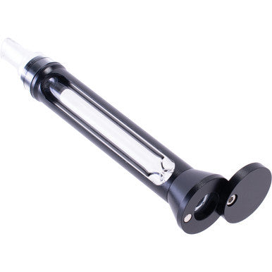 Black Aluminium Chillium Glass Pipe