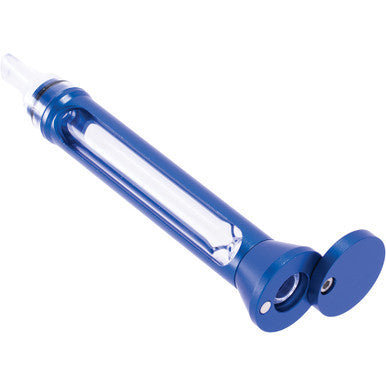 Blue Aluminium Chillium Glass Pipe