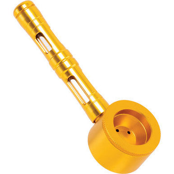 Gold Aluminium Glass Pipe.