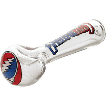 4.5in Steal Your Face Spoon Hand Pipe W/Ash Catcher Mouthpie
