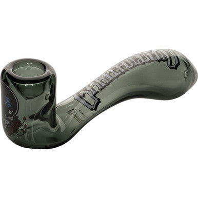 5.5in Space Your Face Sherlock Hand Pipe W/Ash Catcher Mouth
