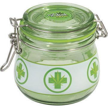500Ml Glass Jars Green Medical Sign