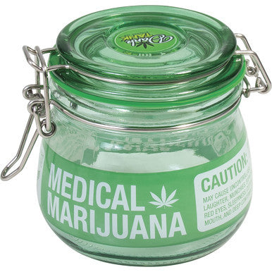 500Ml Glass Jars Green Rx