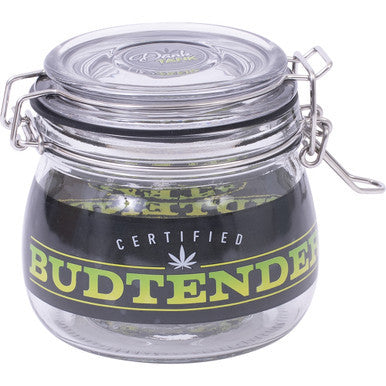 500Ml Glass Jars Black Budtender
