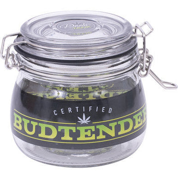 500Ml Glass Jars Black Budtender