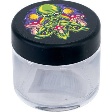 24Ct. 60Ml Small Alien Design Child Resistant Glass Jar