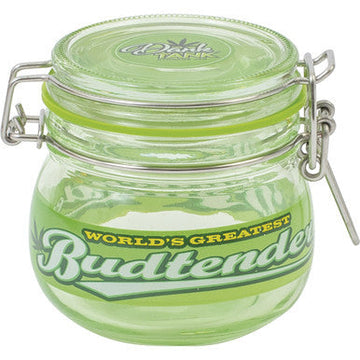 500Ml Glass Jars Green Budtender
