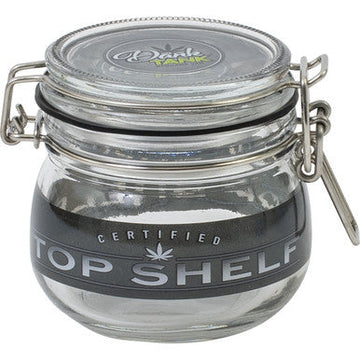 500Ml Glass Jars Black Top Shelf