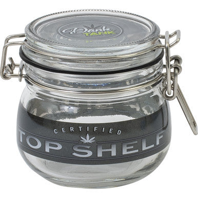 500Ml Glass Jars Black Top Shelf
