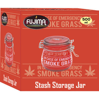 500Ml Glass Jars Red Emergency