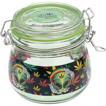 500Ml Glass Jar Stoned Alien