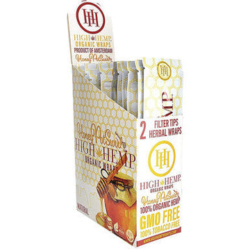 25 Ct. Honey Pot Swirl High Hemp Wraps 2pc To Pk.