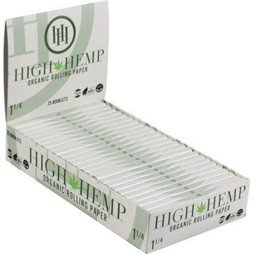 25 Ct. High Hemp Organic Rolling Paper 1.25