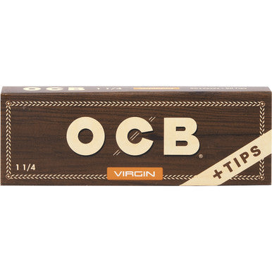 24 Ct. Ocb Virgin Unbleached W/ Tips 1.25" - CannaDevices