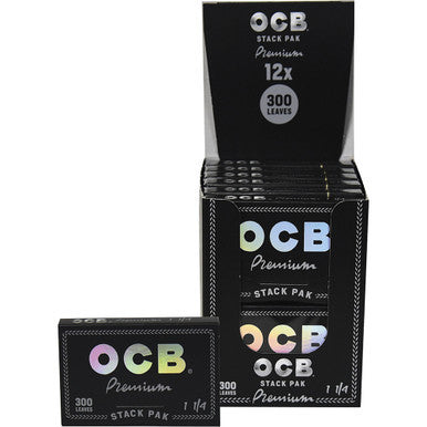 12 Ct. Ocb Premium Stack Pak 1.25" (300 Leaves per Pack) - CannaDevices