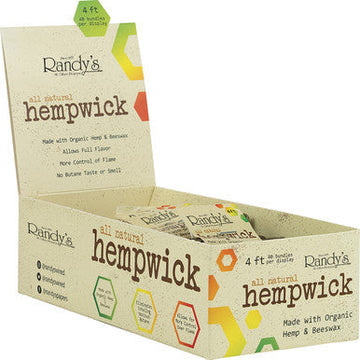 40Ct . 4ft. All Natural Randy's Hemp Wick