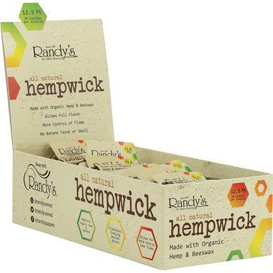 20Ct . 12.5ft. All Natural Randy's Hemp Wick