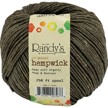 6Ct .250ft. Spool All Natural Randy's Hemp Wick