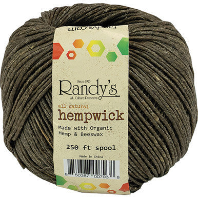 6Ct .250ft. Spool All Natural Randy's Hemp Wick