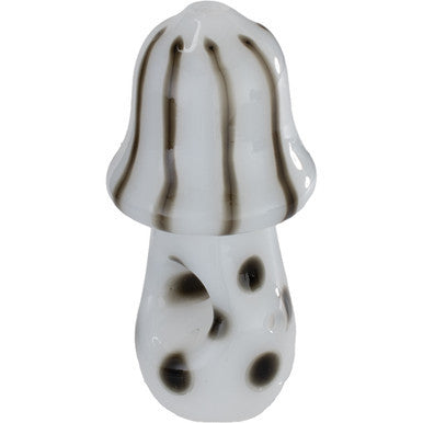 4" Wild Mushroom Hand Pipe - White