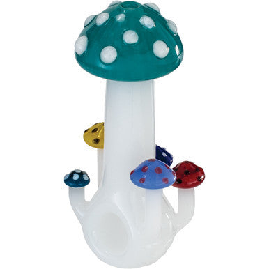 4" Mushroom Sprouts Hand Pipe - Green