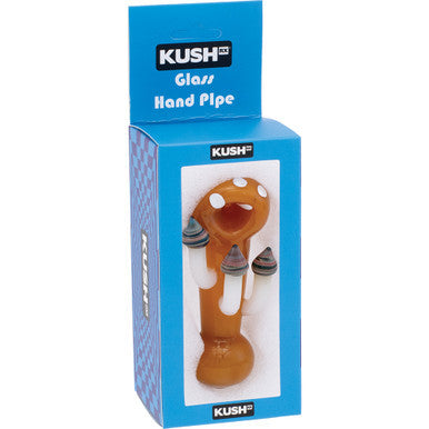 4" 3 Mushroom Hand Pipe - Yellow