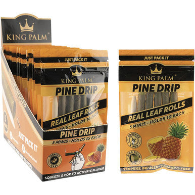 15 Ct. 5pk. King Palm Mini Rolls - Pine Drip