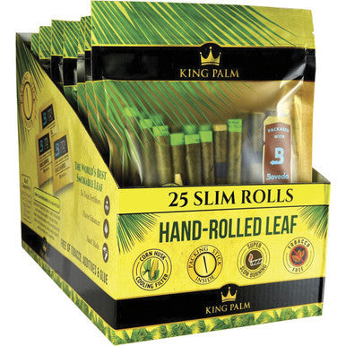 8 Ct. 25pk. King Palm Slim Pre-roll Cone+ Boveda Pack .