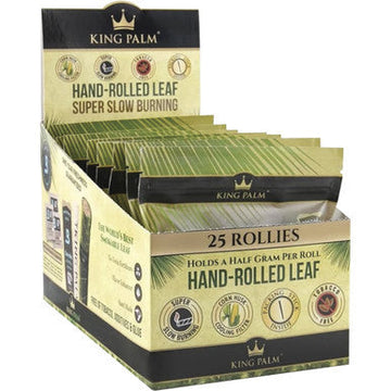 8 Ct. 25pk. King Palm Rollies Pre-Roll Cone + Boveda Pack .