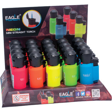 20Ct. Eagle Mini-Straight Single Torch w/ Filp Cap