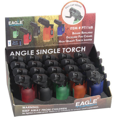 20Ct. Angle Torch Filp Top Cap Lighter