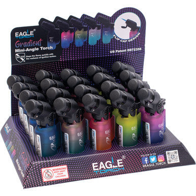 20Ct Mini Angle Flip Top Cap Sky Torch - CannaDevices