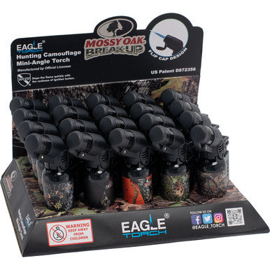 20Ct. Mossy Oak Mini-Angle Torch Flame Lighter - CannaDevices