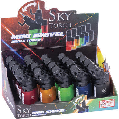 20Ct. Sky Mini Swivel Angle Torch Lighter