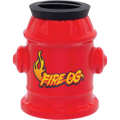 5.3In Large Fire Hydrant Ceramic Stash Jar