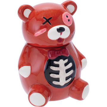 4.5In Zombie Scare Bear Storage Jar