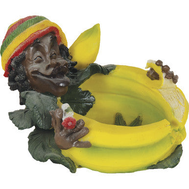 Jamaican Poly Resin Yellow Colour Ashtray