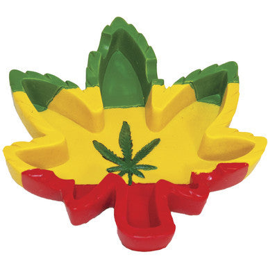 8ct. Poly Stone Leaf Shape Ashtray