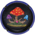 Big 6" Round Mushroom Polystone Ashtray