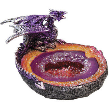 Purple Glitering Dragon Ashtray