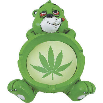 Large Hippy Bear Polystone Ashtray