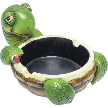 6in Stoned Turtle Polystone Ashtray