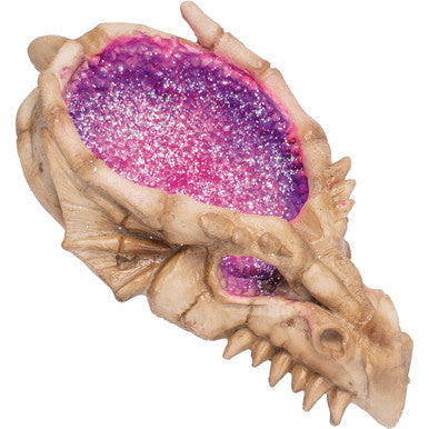 8in Dragon Head Purple Glittering Ashtray