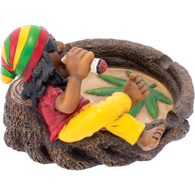 5.7in Jamaican Chilling on Stump Ashtray