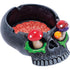 Black Skull Pink Brain & Mushroom Eyes Ashtray