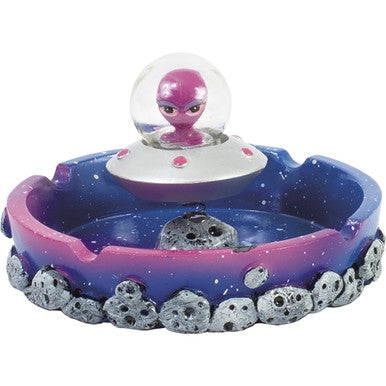 4ct. Alien Space Bobble Polystone Ashtrays