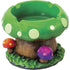 4ct. Green & Purple Mushroom Polystone Ashtrays