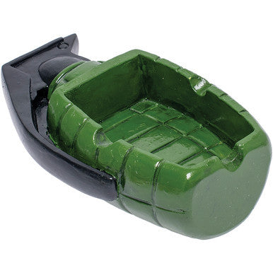 4ct. Grenade Polystone Ashtrays