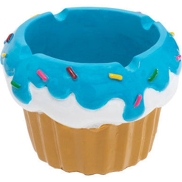 4ct Cupcake Polystone Ashtrays - Asst Colors